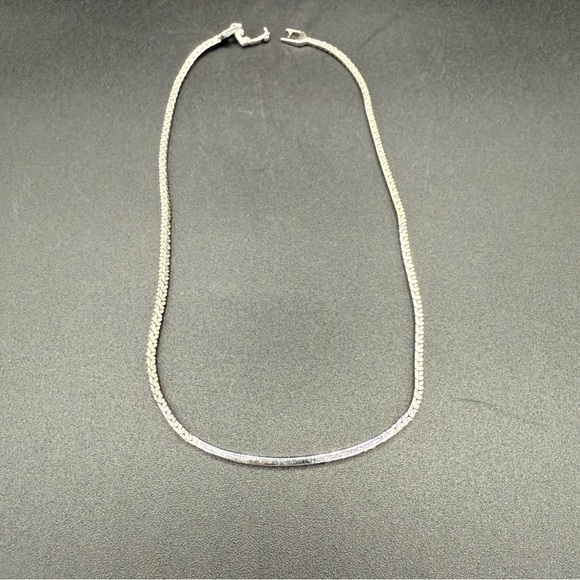 Monet Silver Bar Choker Collar Necklace - Picture 11 of 12